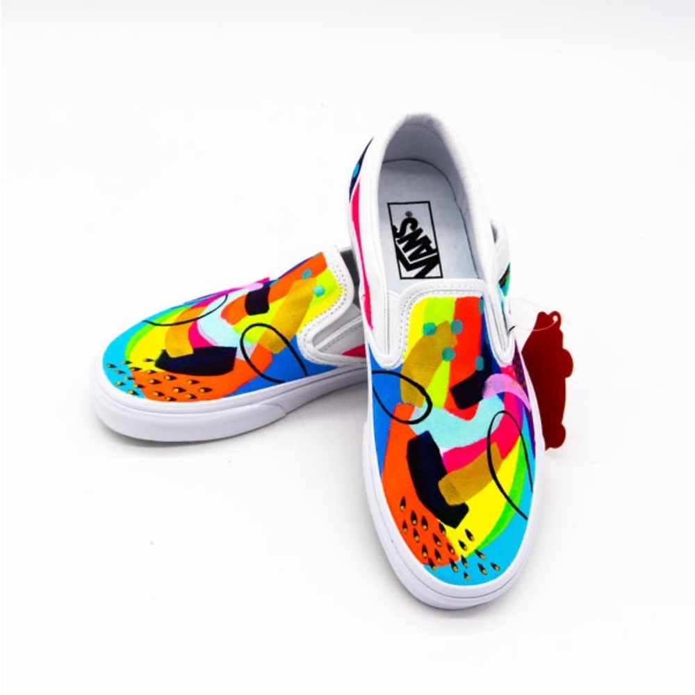 Vans Kids Multicolor Slip-On Sneakers